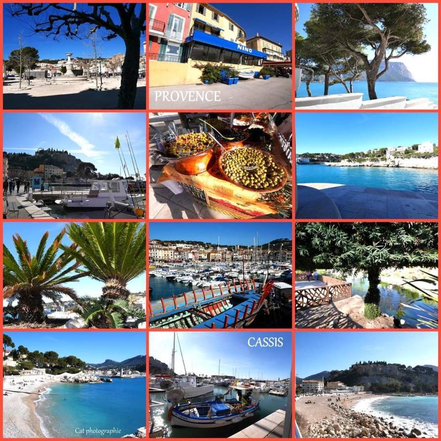 Mon petit Paradis, Cassis centre Apt 90 m2, 200 m Mer, terr plein sud, clim park privé Exterior foto